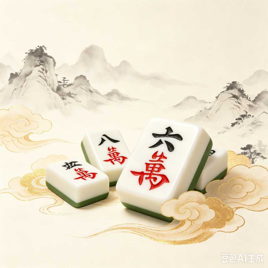 large print mahjong set